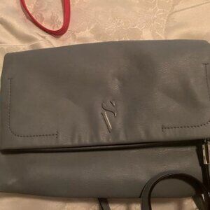 Simply Vera gray purse, long skinny strap.